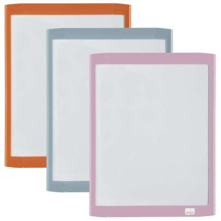 Nobo Mini Tableau Blanc Magnétique avec Cadre Coloré 216x280mm - Différentes Couleurs - Marqueur et Gomme Inclus