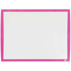 Nobo Petit Tableau Blanc Magnétique 585x430 - Couleurs Vives - Accessoires Inclus - Fuchsia