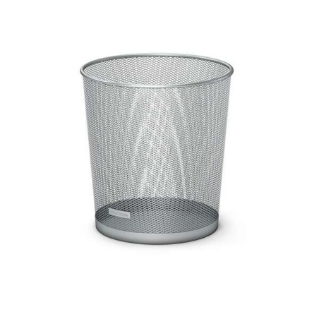 Boussole Erichkrause - Poubelle 12L - Base Ronde - Acier Inox - Couleur Argent