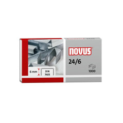 Novus 24/6 Din Boîte de 1000 Agrafes 24/6 Galvanisées
