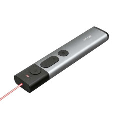Présentateur Laser Sans Fil Trust Kazun - 4 Boutons - Rayon daction 30m - Laser Rouge - Aluminium