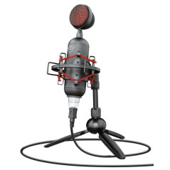 Trust Gaming GXT 244 Buzz Microphone USB pour Streaming - Câble 1,80 m - Couleur Noir