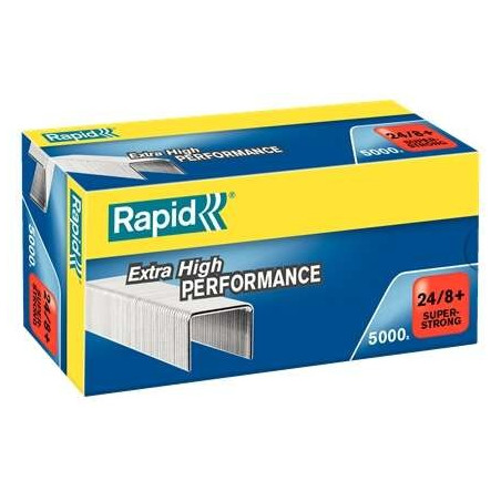 Boîte Rapid Super Strong de 5000 agrafes 248 - Jusquà 50 feuilles - Fil galvanisé super renforcé - Broche 85 mm